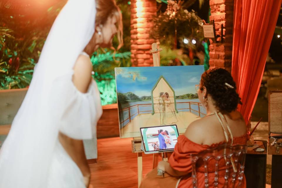 Clarissa Andrade - Pintura ao Vivo